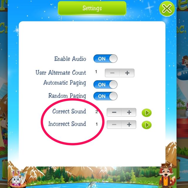 Settings Menu